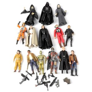 Collection Hasbro Star Wars Figures Including Luke Skywalker, the Emporer, Darth Vader From the Vintage Collection, C3PO and More