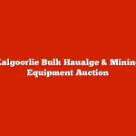 Kalgoorlie Bulk Haualge & Mining Equipment Auction
