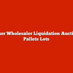 Liquor Wholesaler Liquidation Auction – Pallets Lots