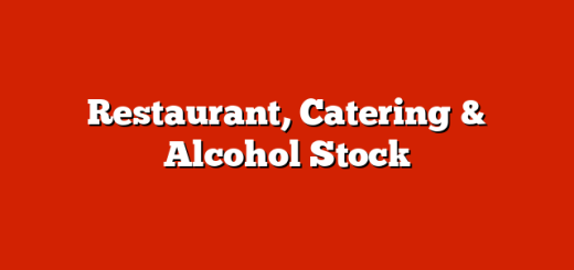 Restaurant, Catering & Alcohol Stock