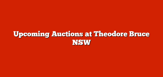 Upcoming Auctions at Theodore Bruce NSW